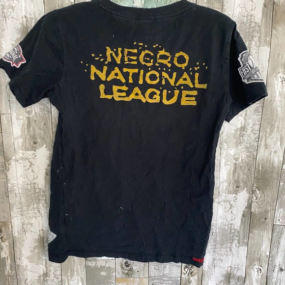 K C Monarchs national negro league baseball black t-shirt S - Picture 6 of 7